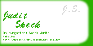 judit speck business card